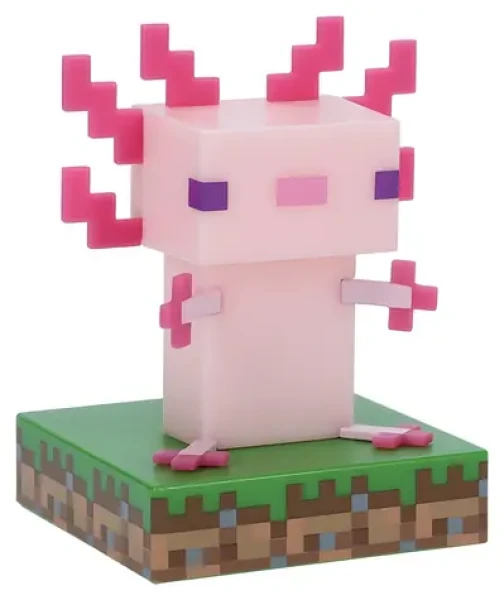 Paladone Axolotl Icon Light Minecraft / Stolová lampa / 10 cm / 2x AA batérie (PP11390MCFEPM)