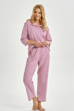 3435 DÁMSKE DLHÉ PYŽAMO JOLIE S-XL Růžová XL