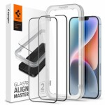 Spigen Glass tR AlignMaster HD ochranné sklo pre Apple iPhone 14 amp; 13 amp; 13 Pre čierna (AGL03725)