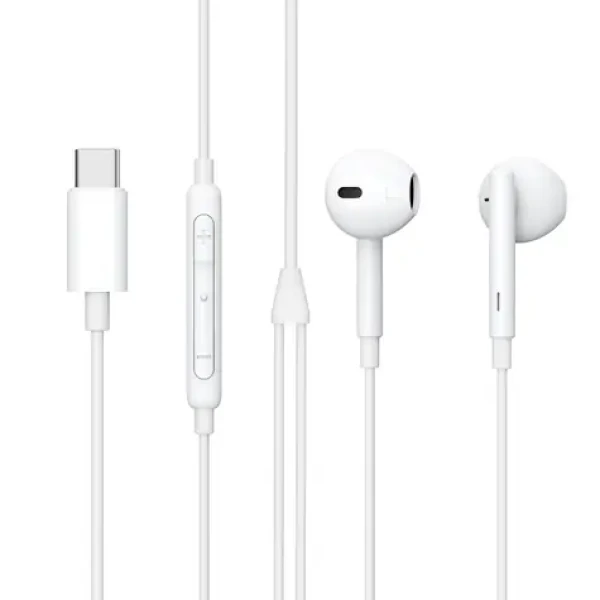 ESTUFF Earpod biela / Slúchadlá do uší / drôtová / 1,2 m kábel / 32 ohm (ES652200)