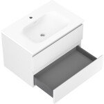 MEXEN/S - Orio kúpeľňová skrinka 70 cm s umývadlom Vela, 2 zásuvky, biela mat 91A10-07047-2-BFF01-W23M01