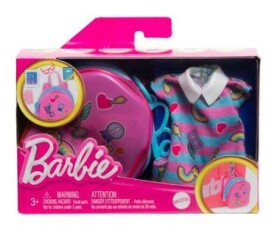 Mattel HJT42/HJT44 Barbie Módny set - pruhované šaty