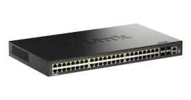 D-Link DGS-1530-52P / Switch / 48x Gigabit PoE+ / SMART Managed L2+ / 4X SFP+ / 370W PoE (DGS-1530-52P/E)
