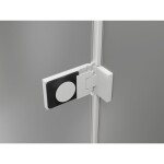 MEXEN/S - Lunar-F skladacie sprchové dvere ľavé 110, transparent, biela 836S-110-050-20-00-L