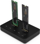 Extra Digital Docking Station 2x M.2 NVME+SATA SSD iki 10Gbps