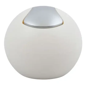 Spirella BOWL MATT mini výklopný odpadkový kôš 1 L matný biely / plast (7610583203700)
