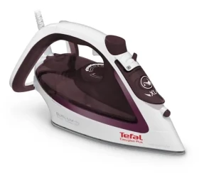 TEFAL Easygliss PLUS FV 5714 bielo-bordeaux / Naparovacia žehlička / 2400 W / 270 ml / 45 g/min / Durilium (FV 5714)