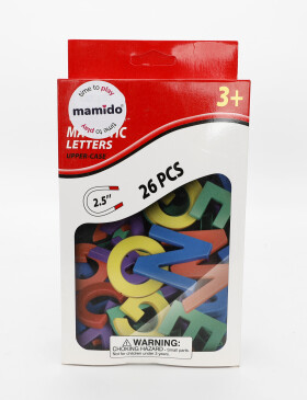 Mamido Mamido Farebná magnetická abeceda - 26 písmen, veľkosť 6,35 cm MT1525