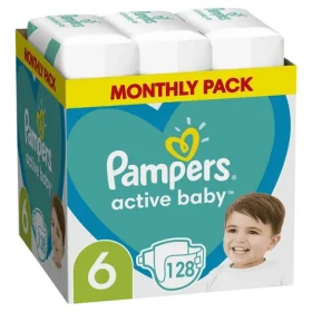 Pampers Active Baby Monthy Box Extra Large (128 ks) / Plienky / Veľkosť 6 (15+ kg) (DIOPMPPIE0160)