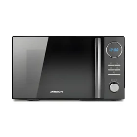 Medion MD11493 čierna / Mikrovlnná rúra s grilom a horúcim vzduchom / 900 W / 23 l / LC displej (50076214)
