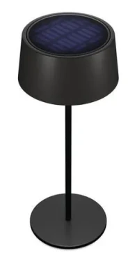 RealPower TableLight 300 Solar čierna / Stolná LED lampa / Stmievateľná / Akumulátor 2200 mAh / IP44 (458433)