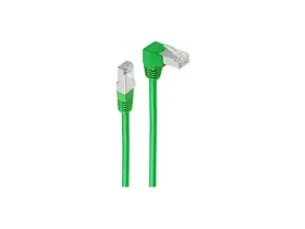 Shiverpeaks zelená / Patch kábel / Cat6 S/FTP / 1,0 m / uhlový RJ-45 (BS08-64023)