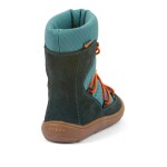 Chlapčenské zimné barefoot topánky TEX TRACK WOOL Petroleum G3160251-3 - 34