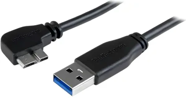 StarTech USB-A - Micro-USB B Slim kábel pravouhlý / Kábel / USB 3.0 / 5 Gbit/s / 2 m (USB3AU2MLS)