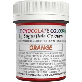 Oranžová potravinářská barva do čokolády 35 g - Sugarflair - Sugarflair