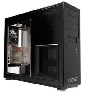 SilverStone SST-TJ09B-W Temjin / PC skriňa / ATX / bez zdroja / priehľadná bočnica / USB 2.0 / čierna (SST-TJ09B-W)