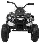 Mamido Elektrická štvorkolka ATV nafukovacie kolesá biela
