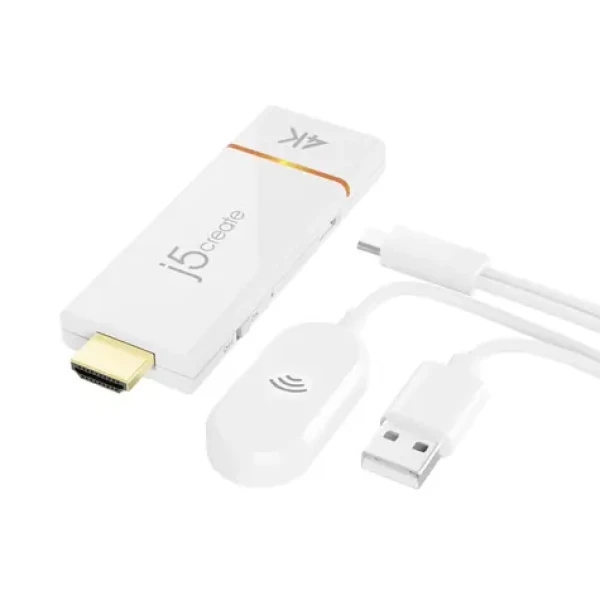 J5create JVAW76 AV prijímač biela / 4K (JVAW76)
