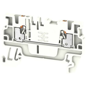 Weidmüller 2508160000 priechodná svorka 3.5 mm pružinová svorka biela 100 ks; 2508160000