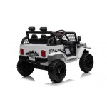 Mamido Mamido Elektrické autíčko OFF ROAD EXTREME 4x4 biele 24V | 200W | 50 kg | EVA | LED | 2,4 Ghz | ECO koža