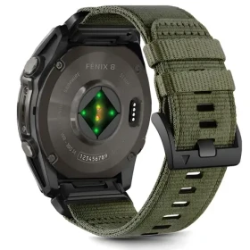 Tech-Protect Nylon Strap zelená / Remienok pre Garmin Fenix / 5X/5X PLUS/6X/6X Pro/7X/8 (51 mm) / Nylon