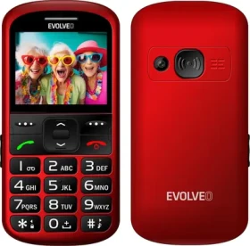 Evolveo EasyPhone XS červená / 2.2" / 0.3MP / SOS / microSDHC (EP-570-XS-RD)