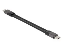DeLock USB-C (M) - USB-C (M) / Kábel / USB4 / Thunderbolt 3/20V/5A / 15 cm (80099)