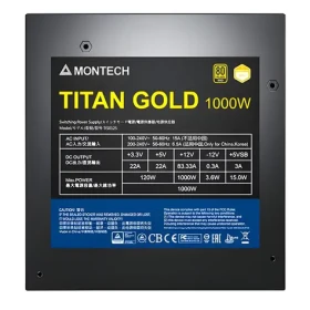 Montech Titan Gold 1000W / ATX / 1000W / 80 PLUS Gold / PCIe 5.0 / modulárne (TIS0125)