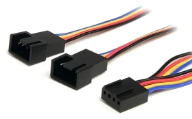 StarTech Y kábel pre napájanie ventilátora / Y kábel / Molex 4-pin / 30,5 cm (FAN4SPLIT12)