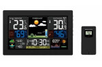 Solight TE81XL čierna / meteostanica / extra veľký farebný LCD / teplota / vlhkosť / tlak / USB napájanie (8592718030643)