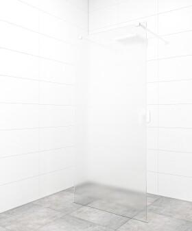 Sprchová zástena Walk-in 100 cm SAT vo farbe profilu biela SATBWI100MSZAVB SATBWI100MSZAVB