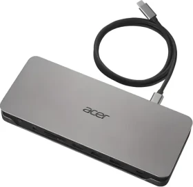 Acer USB-C dokovacia stanica čierna / Dokovacia stanica / USB-C / 2x HDMI / DisplayPort / LAN / čítačka kariet (GP.DCK11.01Q)