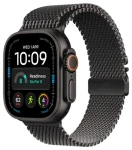 Apple Watch Ultra 4 GPS+Cellular 49mm Čierne titánové telo - Milánsky ťah z čierneho titánu M / 155-185 mm (MJAV4QC/A)