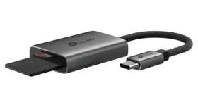 TP-LINK UA440C sivá / Čítačka kariet / USB-C 3.0 / SD microSD UHS-II / 2 sloty (UA440C)