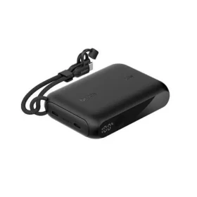 Belkin BOOST CHARGE PowerBanka 10000mAh čierna / Powerbanka / 20W PD / USB-C / s displejom (BPB027hqBK)
