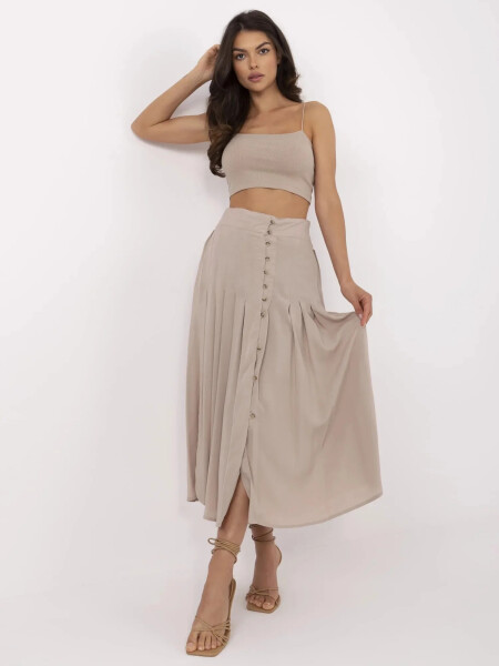 Dámska sukňa D73761M50187B béžová - Sublevel XL