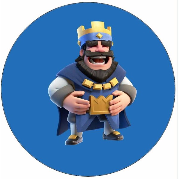 Jedlý papier Clash Royale kráľ, ktorý sa smeje, 19,5 cm - Pictu Hap - Pictu Hap
