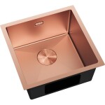 MEXEN - Trixo oceľový drez 1-bowl 440 x 440 mm, meď 6413441000-65