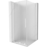 MEXEN/S - Velar L sprchovací kút, posuvné dvere 110 x 110, dekor, biela 871-110-110-33-20