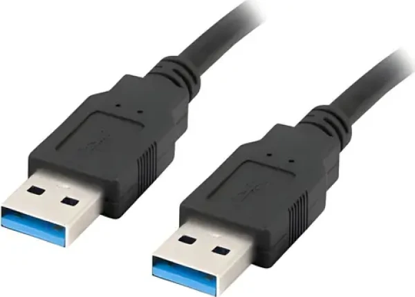 Lanberg CA-USBA-30CU-0005-BK čierna / Kábel USB / USB-A - USB-A / 0,5 m (CA-USBA-30CU-0005-BK)
