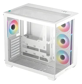 DEEPCOOL CG530 4F biela / Skriňa / Midi-Tower / ATX / 4X ARGB / Temperované sklo (R-CG530-WHADA4-G-1)