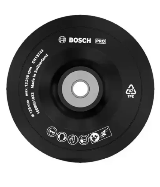 BOSCH 1608601033 / Oporný kotúč na brúsne papiere / priemer 125 mm (1608601033)