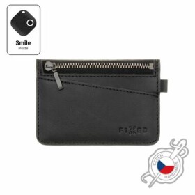 FIXED Smile Coins Kožená peňaženka so smart trackerom FIXED Smile PRO čierna (FIXSM-SCO2-BK)