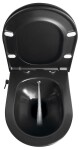 SAPHO - AVVA CLEANWASH závesná WC misa, integrovaná batéria a bidetová spŕška, Rimless, 35,5x53cm, čierna mat 100315-110