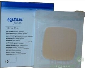 AQUACEL Foam Hydrofiber krytie na rany 10x10 cm 10ks