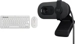 Logitech Pebble 2 Combo + Brio 100 / Klávesnica + myš + webkamera / bezdrôtová