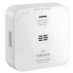 Firesco FCO-850 SA / Detektor CO / Elektrochemický senzor / 85 dB / Batéria 2x AA (FCO-850 SA)