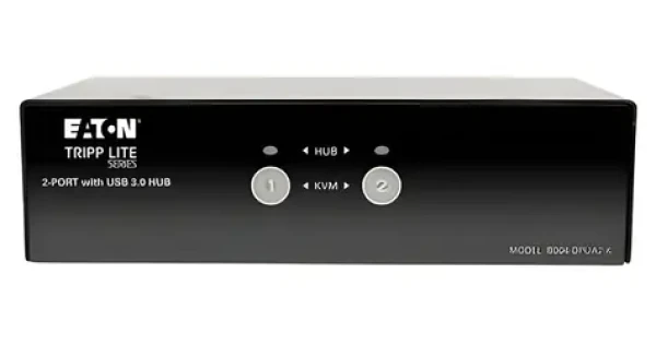 EATON B004-DPUA2-K / KVM prepínač / DisplayPort / 4K 60Hz / USB hub / audio (B004-DPUA2-K)
