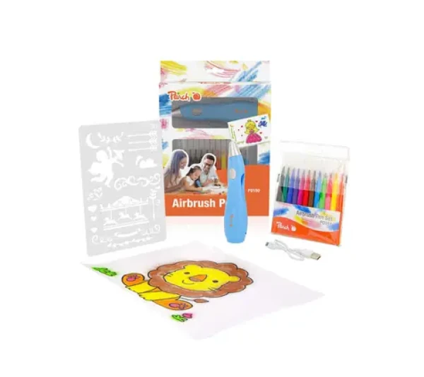 Peach Airbrush Set - PO150 / Sada fúkacej fixky + šablóna (00511035)