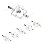 Paulmann Wire Systems 94432 kompletný systém lankových svietidiel GU5.3 biela (matná), chróm; 94432